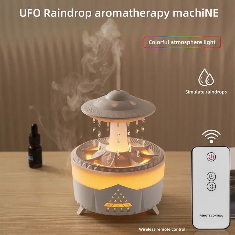 Rain Drop Mushroom Humidifier, Timing Colorful Night Light Essential Oil Diffuser, Ultrasonic RC Atomization Air Freshener, Relax Cloud Rain Diffuser, Airwall Air Humidifier, 300ml Humidifier with Timing Function for Home Office Rain Drop Mushroom Humidifier, Timing Colorful Night Light Essential Oil Diffuser, Ultrasonic RC Atomization Air Freshener, Relax Cloud Rain Diffuser, Airwall Air Humidifier, 300ml Humidifier with Timing Function for Home Office